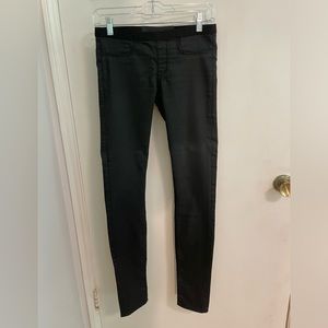 Helmut Lang Black Wax Skinny Pants Size 25